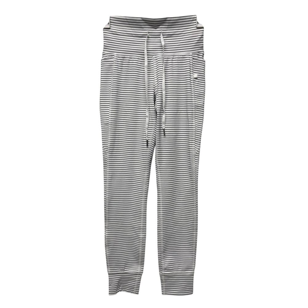 Halara High Waisted Drawstring Striped Yoga Leggings with Pockets size XS